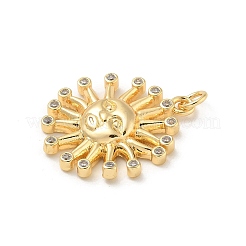 Brass Micro Pave Cubic Zirconia Pendants&nbsp;KK-U044-04G