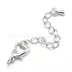 Brass Lobster Clasp with Chain Extender&nbsp;KK-A143-40-NR