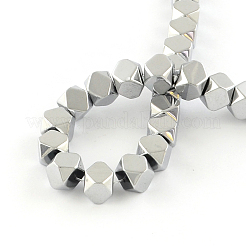Electroplate Non-magnetic Synthetic Hematite Bead Strands&nbsp;G-S203-17J