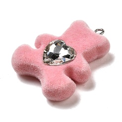 Flocky Resin Pendants&nbsp;LS-RESI-E059-02B