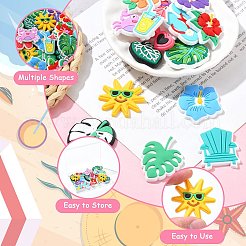 36Pcs 18 Styles Beach Theme PVC Cabochons&nbsp;FIND-CJ0011-23