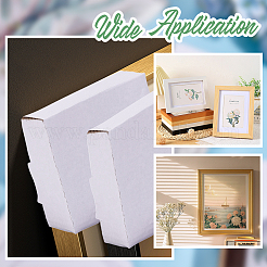 100Pcs Folding Safety Kraft Paper Photo Album Corner Protector&nbsp;FIND-WH0441-02
