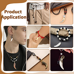 10Pcs 10 Styles Tribal Style Opaque Resin Pendants&nbsp;FIND-GA0008-69