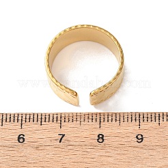 304 Stainless Steel Open Cuff Rings for Women&nbsp;RJEW-K309-32E-G