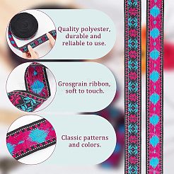 Ethnic Style Polyester Ribbons&nbsp;OCOR-WH0074-29