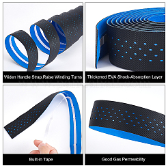 2 Sets 2 Colors Adhesive PU Leather Non-slip Bike Handlebar Tapes&nbsp;FIND-GO0001-21