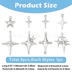 8Pcs 8 Styles Alloy Pendants&nbsp;FIND-YW0009-28