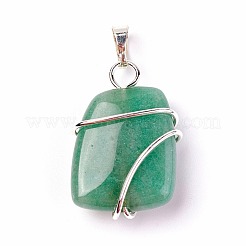 Natural Green Aventurine Pendants&nbsp;G-I220-D03