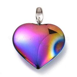 Electroplate Non-magnetic Synthetic Hematite Pendants&nbsp;G-I315-01A