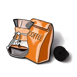 Coffee Themed Enamel Pin&nbsp;JEWB-P050-01B-EB