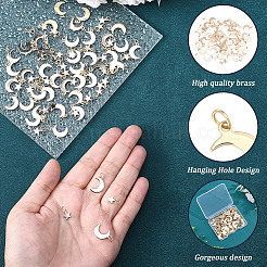 80Pcs 2 Style 201 Stainless Steel Pendants&nbsp;PALLOY-BBC00003
