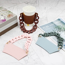PU Leather Heat Resistant Reusable Cup Sleeve&nbsp;AJEW-WH0240-85A