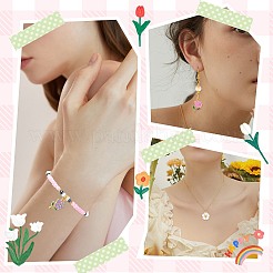 40Pcs 12 Styles Light Golden Plated Alloy Enamel Pendants&nbsp;ENAM-SZ0004-51