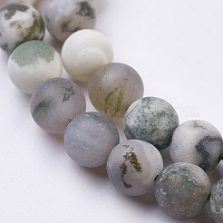 Natural Tree Agate Bead Strands&nbsp;X-G-J376-11F-8mm