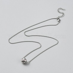 Baseball 316 Surgical Stainless Steel Pendant Necklaces&nbsp;NJEW-WH20002-04