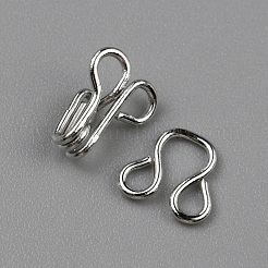 Brass Garment Hook and Eye&nbsp;KK-WH0044-93P