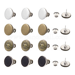 16sets 4 Styles Iron Button Pins for Jeans&nbsp;PALLOY-KS0001-07
