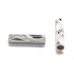 Corrugated Brass Tube Beads&nbsp;KK-H759-27A-S