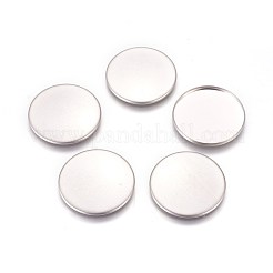 Tarnish Resistant 304 Stainless Steel Plain Edge Bezel Cups&nbsp;STAS-E460-10P-30mm