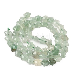 Natural Green Aventurine Star Beads Strands&nbsp;G-Z080-A12
