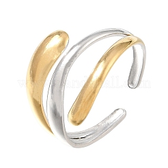 304 Stainless Steel Cuff Open Rings&nbsp;SA-CBAB767-23GP
