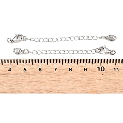 Brass Curb Chain Extender&nbsp;KK-P354-13P