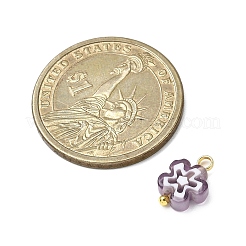 Handmade Millefiori Glass Charms&nbsp;PALLOY-JF04572-01