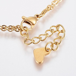 304 Stainless Steel Cable Chain Bracelets&nbsp;BJEW-I243-04G