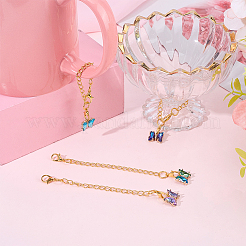 1Bag Butterfly Alloy Glass Water Bottle Charms&nbsp;HJEW-BM0001-58