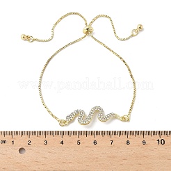 Aloy Rhinestone Slider Bracelets&nbsp;BJEW-H206-02G