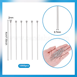 Tarnish Resistant 304 Stainless Steel Ball Head Pins&nbsp;STAS-PH0006-41A
