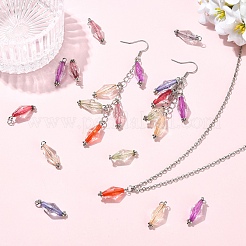50Pcs Transparent Acrylic Pendants&nbsp;PALLOY-YW00185