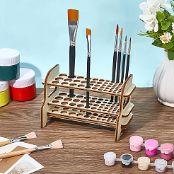 MDF Paint Brush Organizer Holder&nbsp;ODIS-WH0106-21