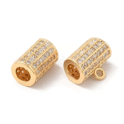 Plating Brass Micro Pave Cubic Zirconia Pendants&nbsp;KK-B074-60G