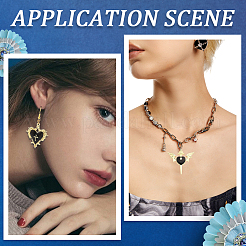 20Pcs 10 Styles Alloy Enamel Gothic Style Pendants&nbsp;PALLOY-SC0004-45C