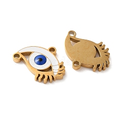Evil Eye Themes 304 Stainless Steel Enamel Pendants&nbsp;STAS-B100-02G-01