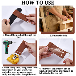 2Pcs Leather Tape Measure Holder for Belt&nbsp;TOOL-CL0001-03C