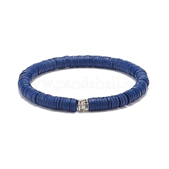 5Pcs 5 Colors Handmade Polymer Clay Heishi Surfer Stretch Bracelet Sets&nbsp;BJEW-JB08691