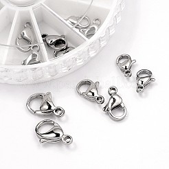 Tarnish Resistant 304 Stainless Steel Lobster Claw Clasps&nbsp;STAS-X0015-P-B