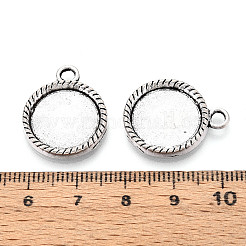 Tibetan Style Alloy Pendant Cabochon Settings&nbsp;PALLOY-N178-07AS