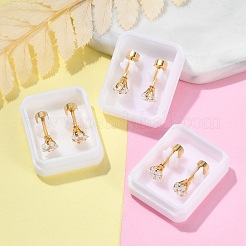 Star Glass Ear Fake Plugs&nbsp;EJEW-H105-23G-B