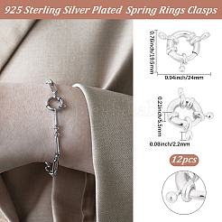 12Pcs Brass Spring Ring Clasps&nbsp;KK-BBC0024-17A