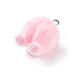 Flocking Resin Cute Pendants&nbsp;RESI-A040-01B