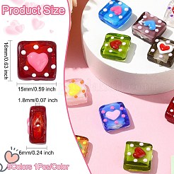 9Pcs 9 Colors Handmade Lampwork Beads&nbsp;LAMP-CJ0002-05