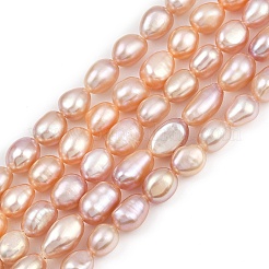 Natural Cultured Freshwater Pearl Beads Strands&nbsp;PEAR-P064-20I-05D