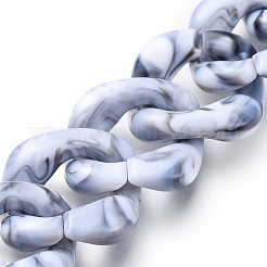 Handmade Acrylic Curb Chains&nbsp;AJEW-JB00555-05