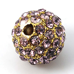 Alloy Rhinestone Beads&nbsp;RB-A034-12mm-G