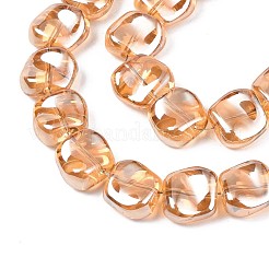 Electroplate Glass Beads Strand&nbsp;EGLA-S188-21-A03