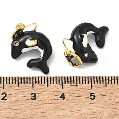 Sea Animals Alloy Enamel Pendants&nbsp;ENAM-B037-10G-01