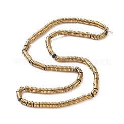 Non-magnetic Synthetic Hematite Beads Strands&nbsp;G-K011-4x1mm-07